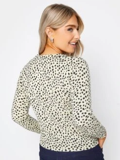 M&Co Petite Petite Mini Dalmation Jumper Stone -RIVE IS Clothing Shop VR482 SQ2 0000000003 NATURAL MDb