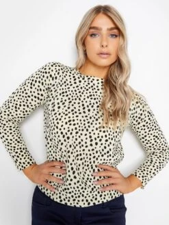 M&Co Petite Petite Mini Dalmation Jumper Stone -RIVE IS Clothing Shop VR482 SQ4 0000000003 NATURAL MDd