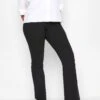 M&Co Petite Petite Black Bootcut Bengaline Trouser -RIVE IS Clothing Shop VR485 SQ1 0000000004 BLACK MDf