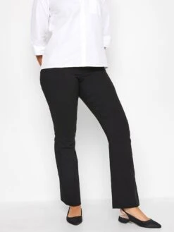 M&Co Petite Petite Black Bootcut Bengaline Trouser