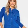 M&Co Petite Button Cardigan - Blue -RIVE IS Clothing Shop VR487 SQ1 0000000020 BLUE MDf