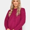 M&Co Petite Stitch Detail Jumper - Pink -RIVE IS Clothing Shop VR489 SQ1 0000000063 PINK MDf