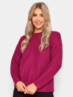 M&Co Petite Stitch Detail Jumper - Pink