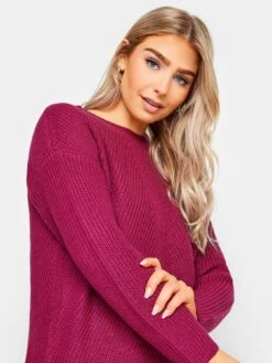 M&Co Petite Stitch Detail Jumper - Pink -RIVE IS Clothing Shop VR489 SQ4 0000000063 PINK MDd