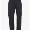 Mint Velvet Black Cargo Clean Trouser