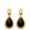 Hot Diamonds HD X JJ Black Onyx Oval Earrings