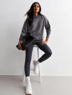 New Look Dark Grey Pocket Front Hoodie -RIVE IS Clothing Shop VRBBK SQ3 0000000070 DARK GREY MDo