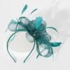 Quiz Jade Green Diamante Feather Headband Fascinator