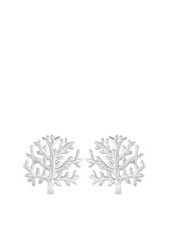 Simply Silver Sterling Silver 925 Tree Of Love Stud Earrings
