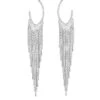 Jon Richard Silver Plated Slinky Chain Hoop Earrings