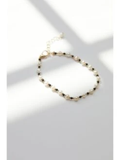 Jon Richard Freshwater Pearl And Black Bead Bracelet -RIVE IS Clothing Shop VRIV9 SQ2 0000000028 PEARL MDf