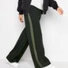 Long Tall Sally Khaki Side Stripe Trousers 34"