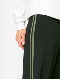 Long Tall Sally Khaki Side Stripe Trousers 34" -RIVE IS Clothing Shop VRNTH SQ4 0000000004 BLACK MDd