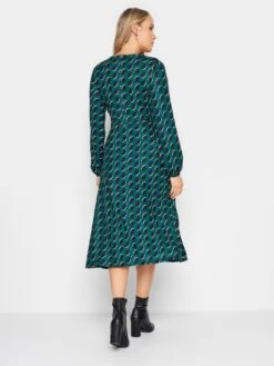 Long Tall Sally Forest Green Spot Print Dress -RIVE IS Clothing Shop VRNZY SQ2 0000000047 GREEN MDb