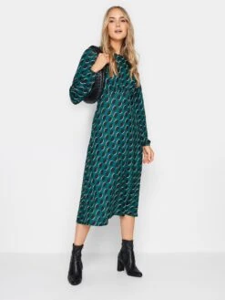 Long Tall Sally Forest Green Spot Print Dress -RIVE IS Clothing Shop VRNZY SQ3 0000000047 GREEN MDo