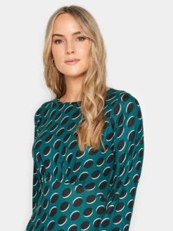 Long Tall Sally Forest Green Spot Print Dress -RIVE IS Clothing Shop VRNZY SQ4 0000000047 GREEN MDd