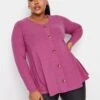 Yours Yours Half Mesh Swing Top -RIVE IS Clothing Shop VROBB SQ1 0000000063 PINK MDf