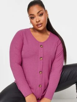 Yours Yours Half Mesh Swing Top -RIVE IS Clothing Shop VROBB SQ4 0000000063 PINK MDd