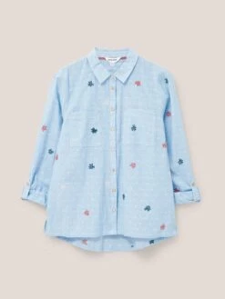 White Stuff White Stuff Sophie Embroidered Shirt - Blue -RIVE IS Clothing Shop VRRK6 SQ4 0000000020 BLUE MDd