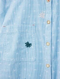 White Stuff White Stuff Sophie Embroidered Shirt - Blue -RIVE IS Clothing Shop VRRK6 SQ6 0000000020 BLUE MDd2