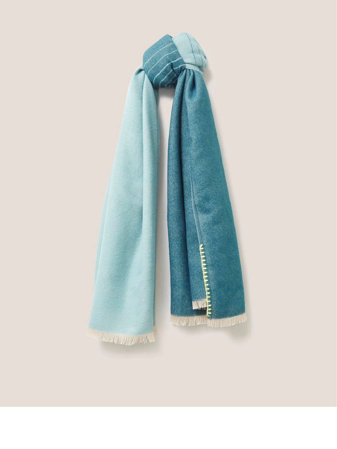 White Stuff Selma Midweight Scarf - Green 3 White Stuff Selma Midweight Scarf - Green