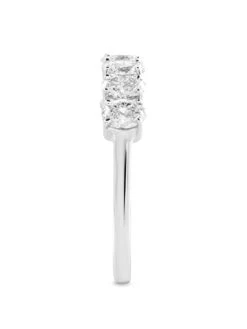 Love DIAMOND Thea 9ct White Gold Lab Grown Oval Eternity 1.00ct Diamond Ring -RIVE IS Clothing Shop VRWDP SQ3 0000000035 SILVER SLs