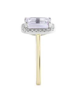 Love GEM Reeva 9ct Gold Lab Grown Emerald Cut 025ct Diamond Pink Amethyst Ring 9 Love GEM Reeva 9ct Gold Lab Grown Emerald Cut 025ct Diamond Pink Amethyst Ring -RIVE IS Clothing Shop VRWEO SQ3 0000000035 SILVER SLs