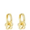 Seol + Gold Puffy Flower Hoops -RIVE IS Clothing Shop VRXQA SQ1 0000000036 GOLD SLf