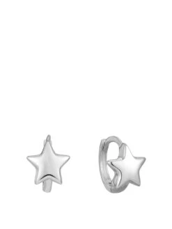 Seol + Gold Tiny Star Hoops