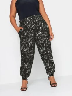 Yours Printed Cuffed Harem Jogger