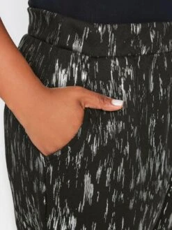 Yours Printed Cuffed Harem Jogger -RIVE IS Clothing Shop VSAHA SQ4 0000000004 BLACK MDd