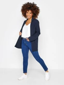 PixieGirl Petite Navy Scuba Jacket -RIVE IS Clothing Shop VSG1R SQ3 0000000020 BLUE MDo