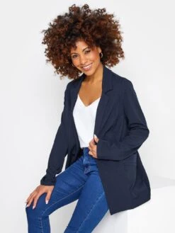 PixieGirl Petite Navy Scuba Jacket -RIVE IS Clothing Shop VSG1R SQ4 0000000020 BLUE MDd