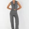 Quiz Grey Pinstripe Palazzo Trousers -RIVE IS Clothing Shop VSIYA SQ1 0000000005 GREY MDf