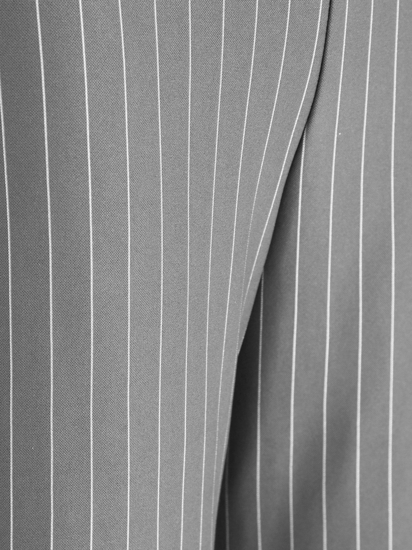 Quiz Grey Pinstripe Palazzo Trousers 8 Quiz Grey Pinstripe Palazzo Trousers - Image 6