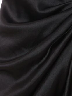 Quiz Petite Black Satin Lace Trim Midi Dress -RIVE IS Clothing Shop VSIYE SQ6 0000000004 BLACK MDd2