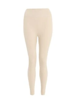 Quiz Stone Knit Ribbed Leggings -RIVE IS Clothing Shop VSIZB SQ4 0000000108 BEIGE MDd