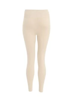 Quiz Stone Knit Ribbed Leggings -RIVE IS Clothing Shop VSIZB SQ5 0000000108 BEIGE MDd1
