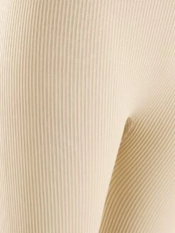 Quiz Stone Knit Ribbed Leggings -RIVE IS Clothing Shop VSIZB SQ6 0000000108 BEIGE MDd2