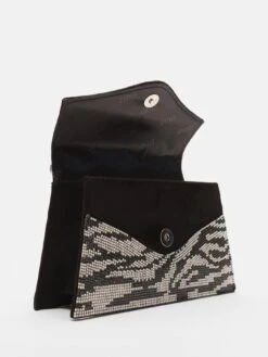 Quiz Silver Zebra Print Mini Tote Bag -RIVE IS Clothing Shop VSNGY SQ5 0000000035 SILVER SLi